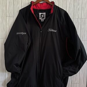 Titleist Black and Red Athletic Windbreaker